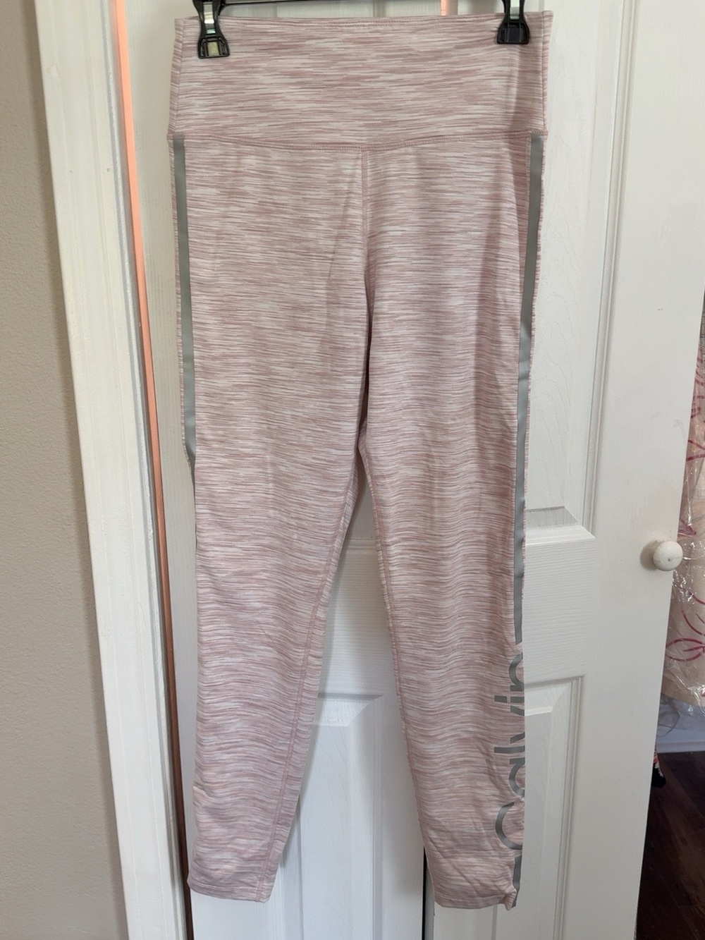 Calvin Klein Performance Pink Space Dye Leggings Medium